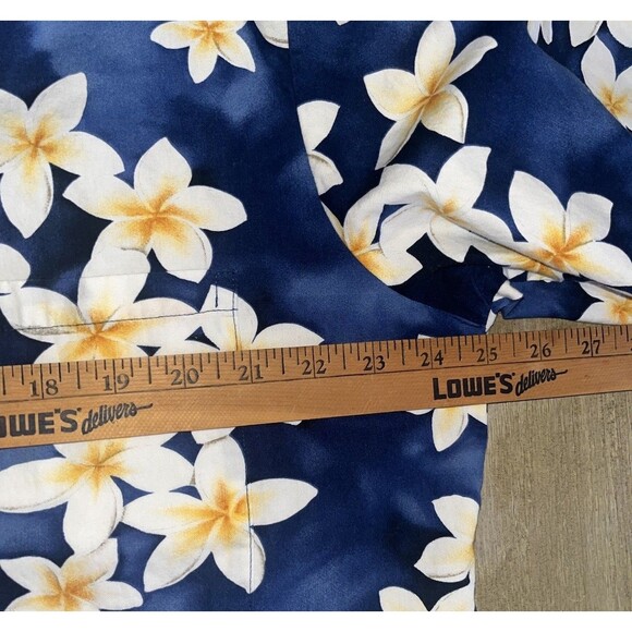 Royal Creations Floral Vacation Men’s Hawaiian Shirt Blue Sz XL Made in Hawaii - Picture 10 of 10